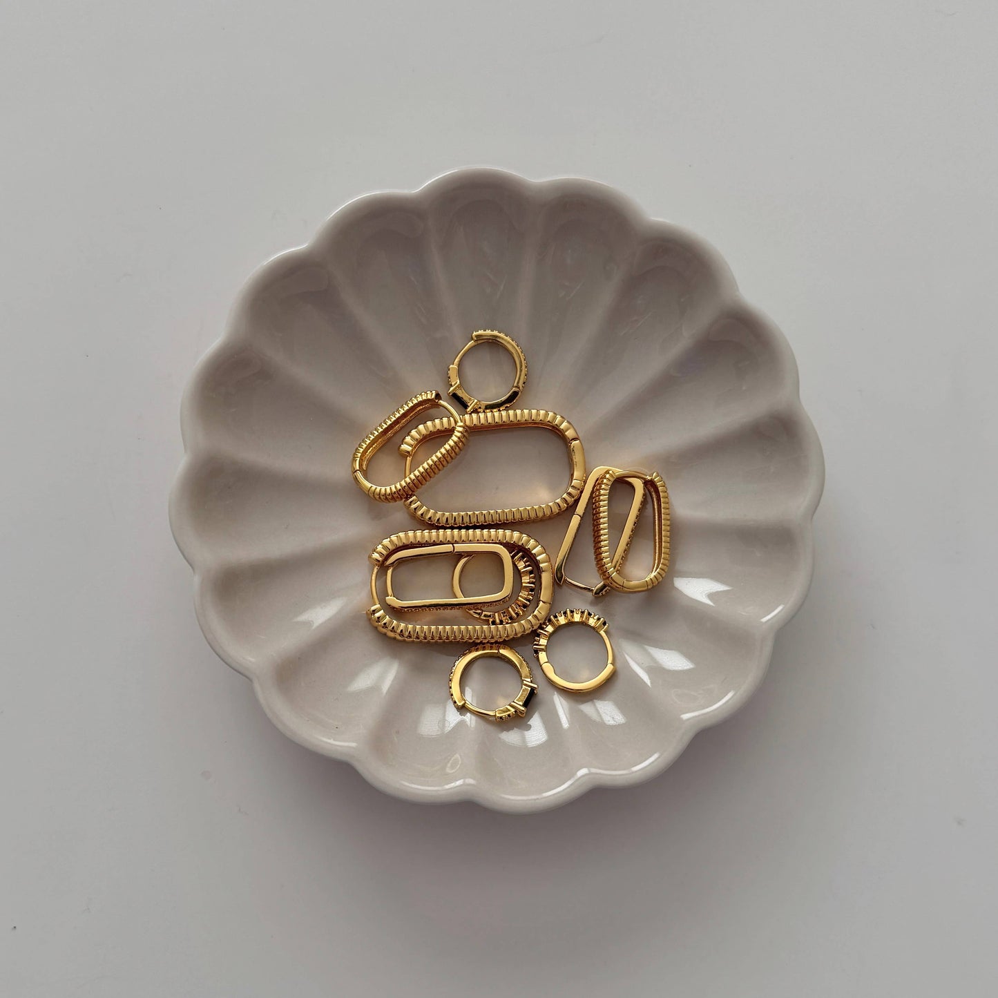 Small Ray Ribbed 2.0 Earrings | Gold