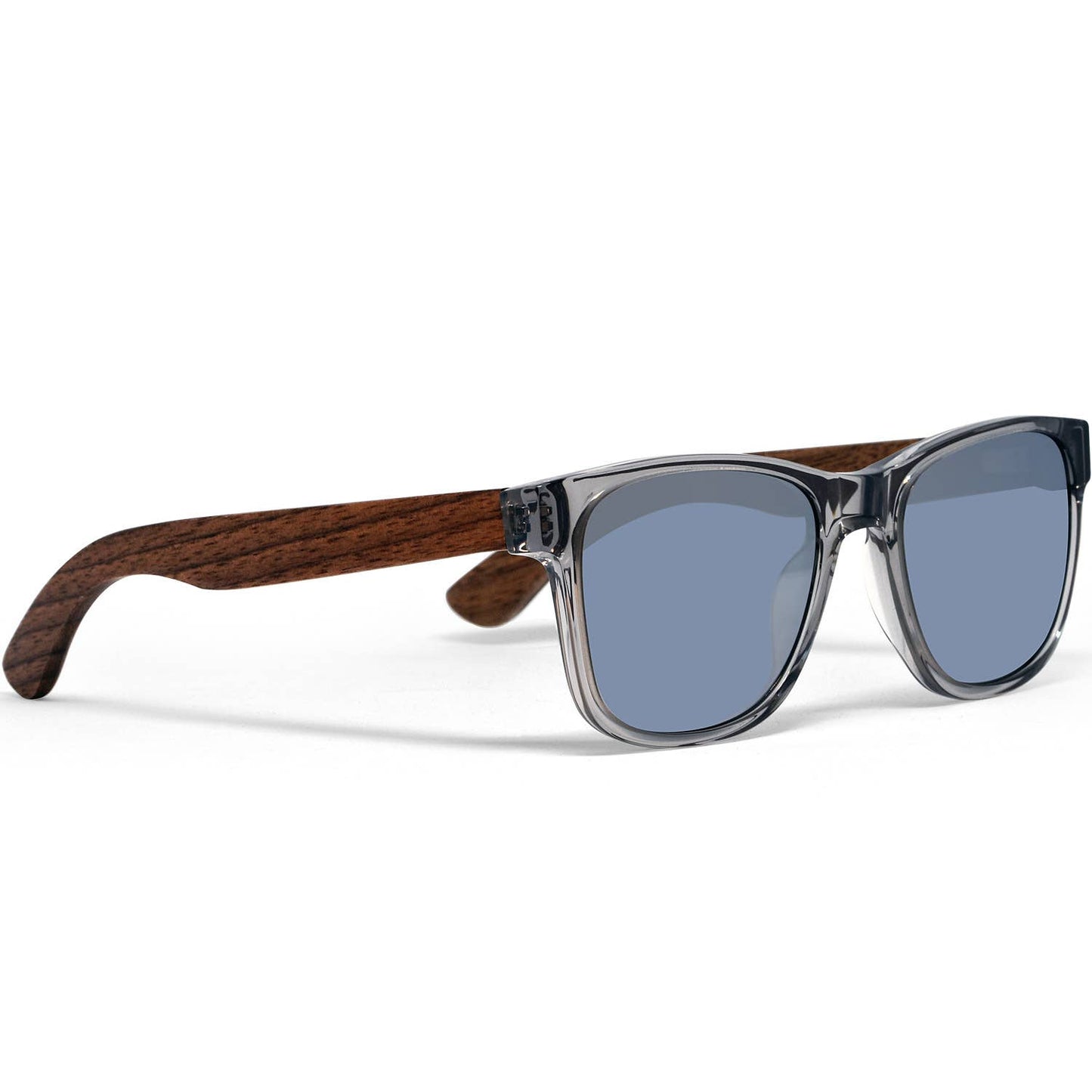 Walnut Sunglasses Transparent Frame