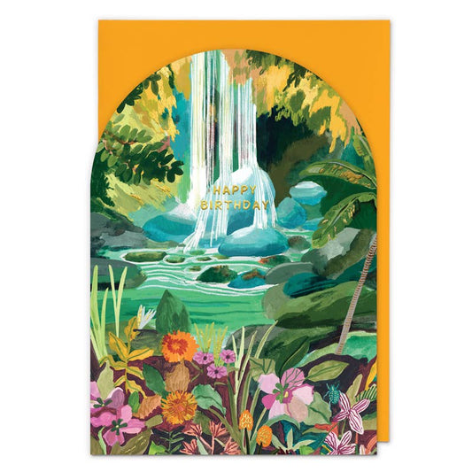 Waterfall Birthday Card