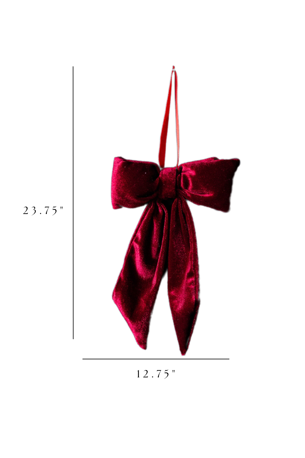Red Velvet Fabric Bows