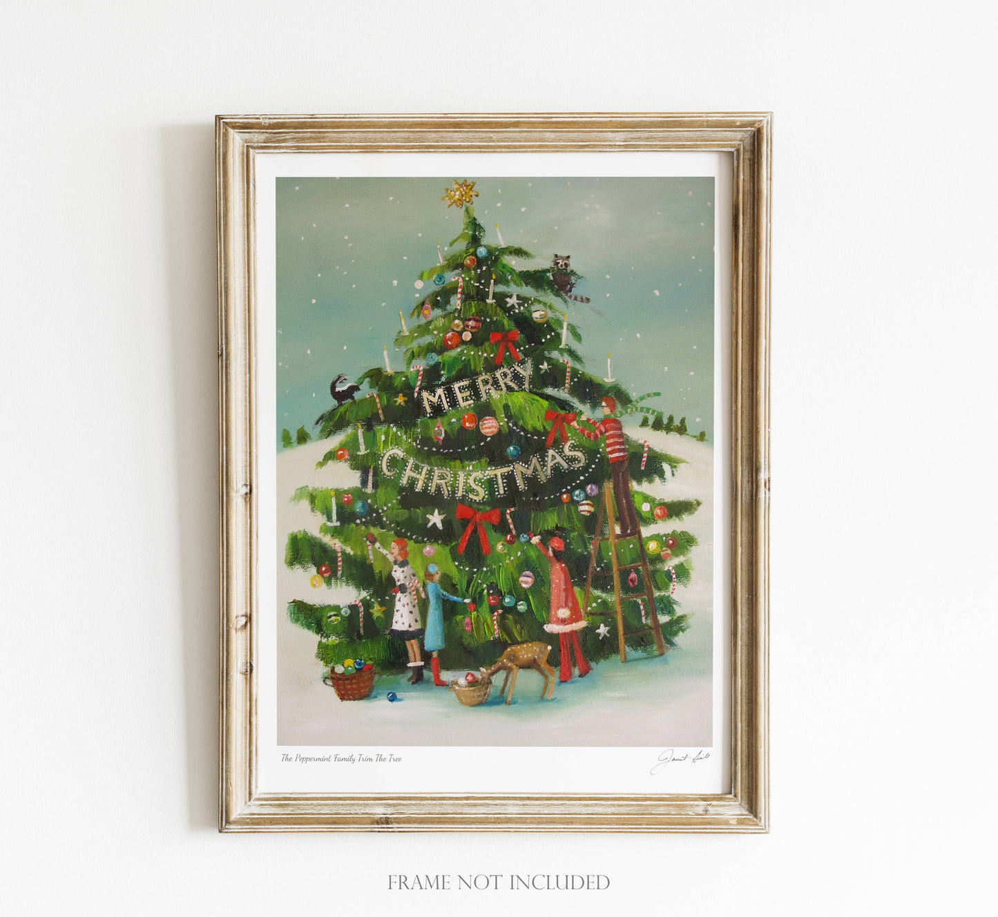 Peppermint Family Trim The Tree | Print