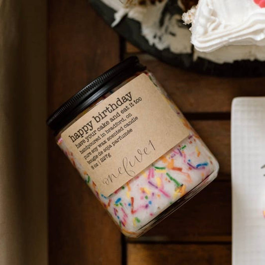 happy birthday |  soy candle