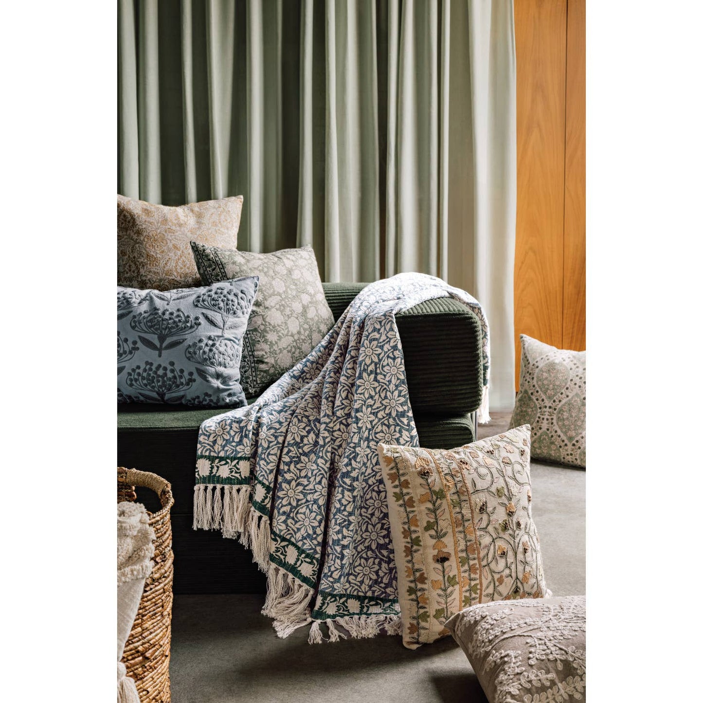 Heirloom Iris Throw