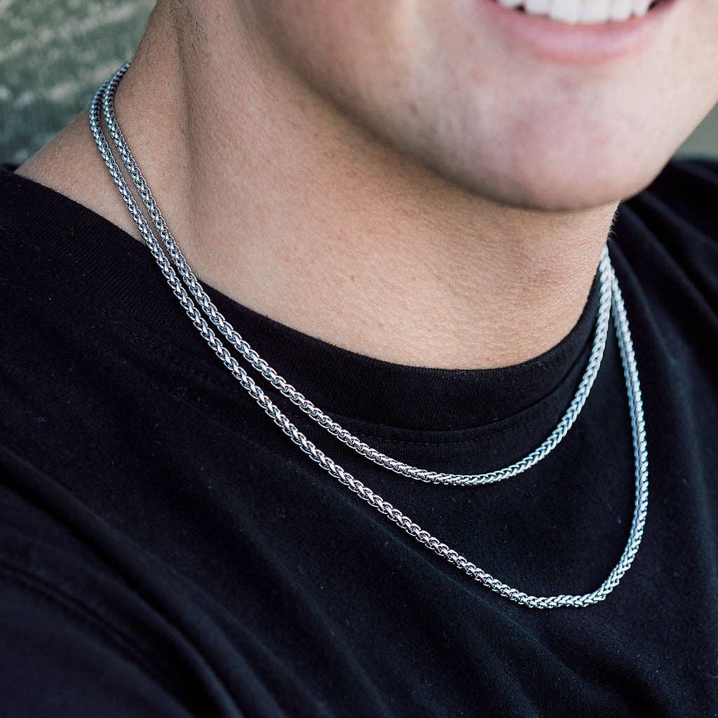Men's White Gold Chain | 19"