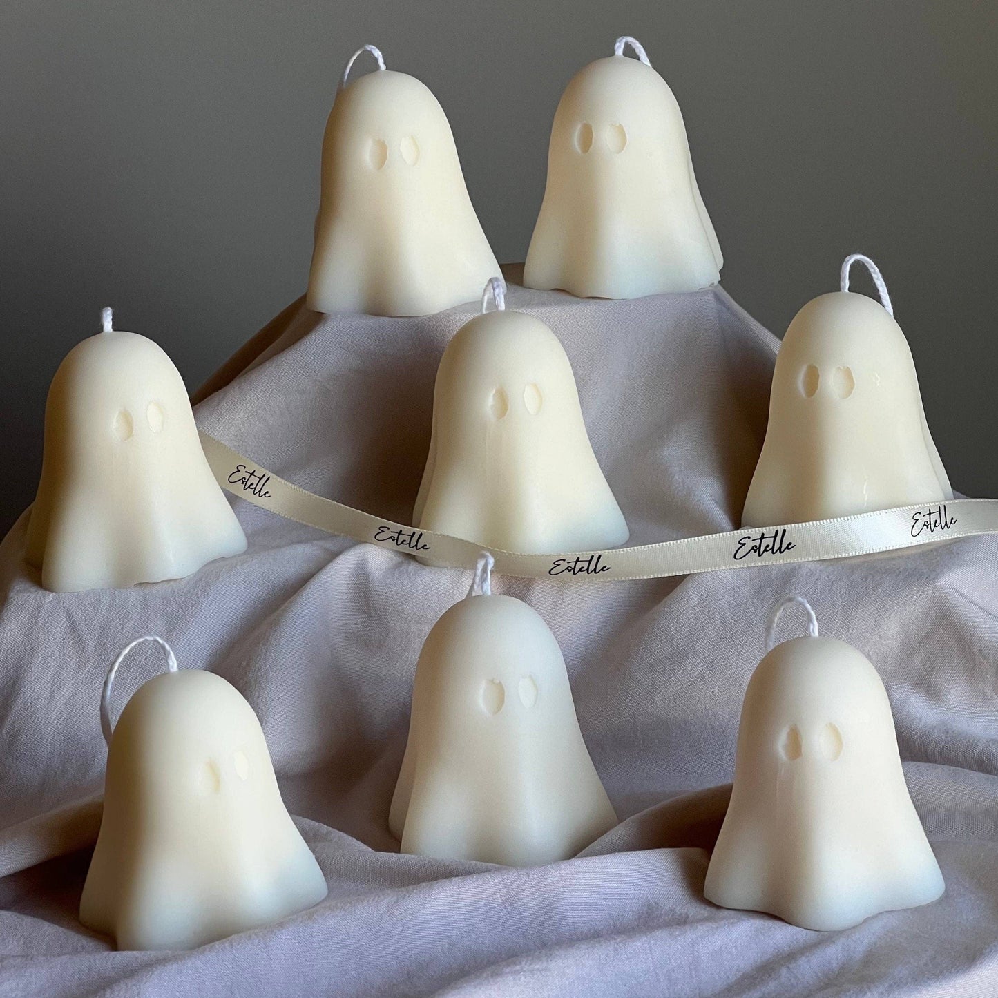 Cute Ghost Candle |  Pumpkin & Caramel
