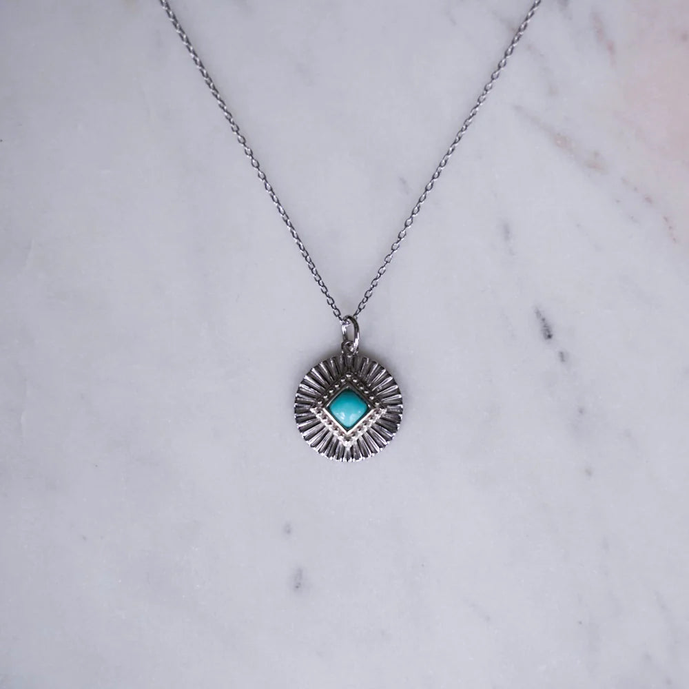 Silver Aliyah Turqouise Necklace