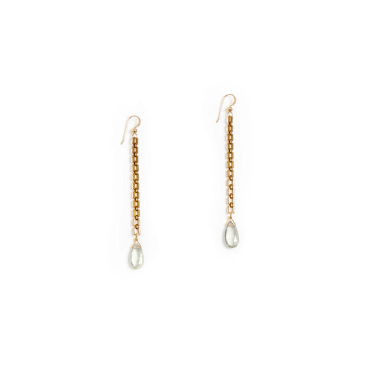 Abacus Earrings | Green Amethyst