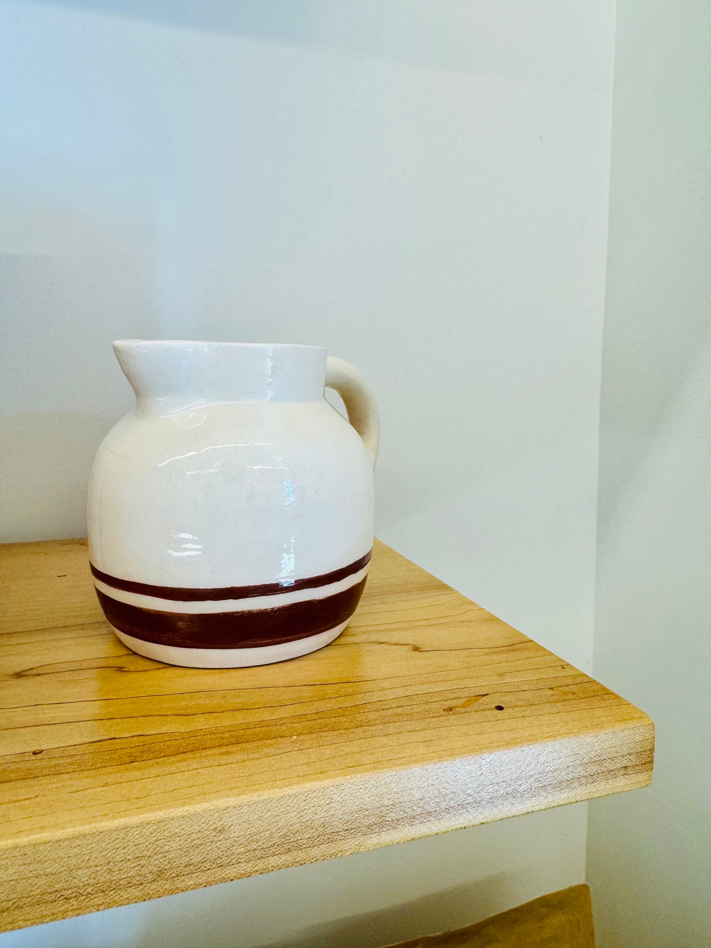 beige milk jug I pottery