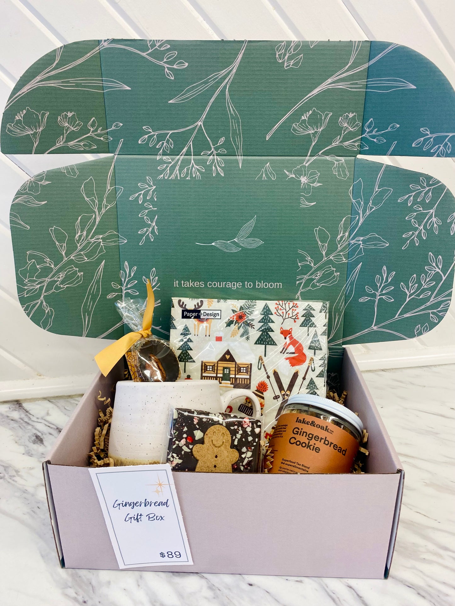 Gingerbread Holiday Gift Box