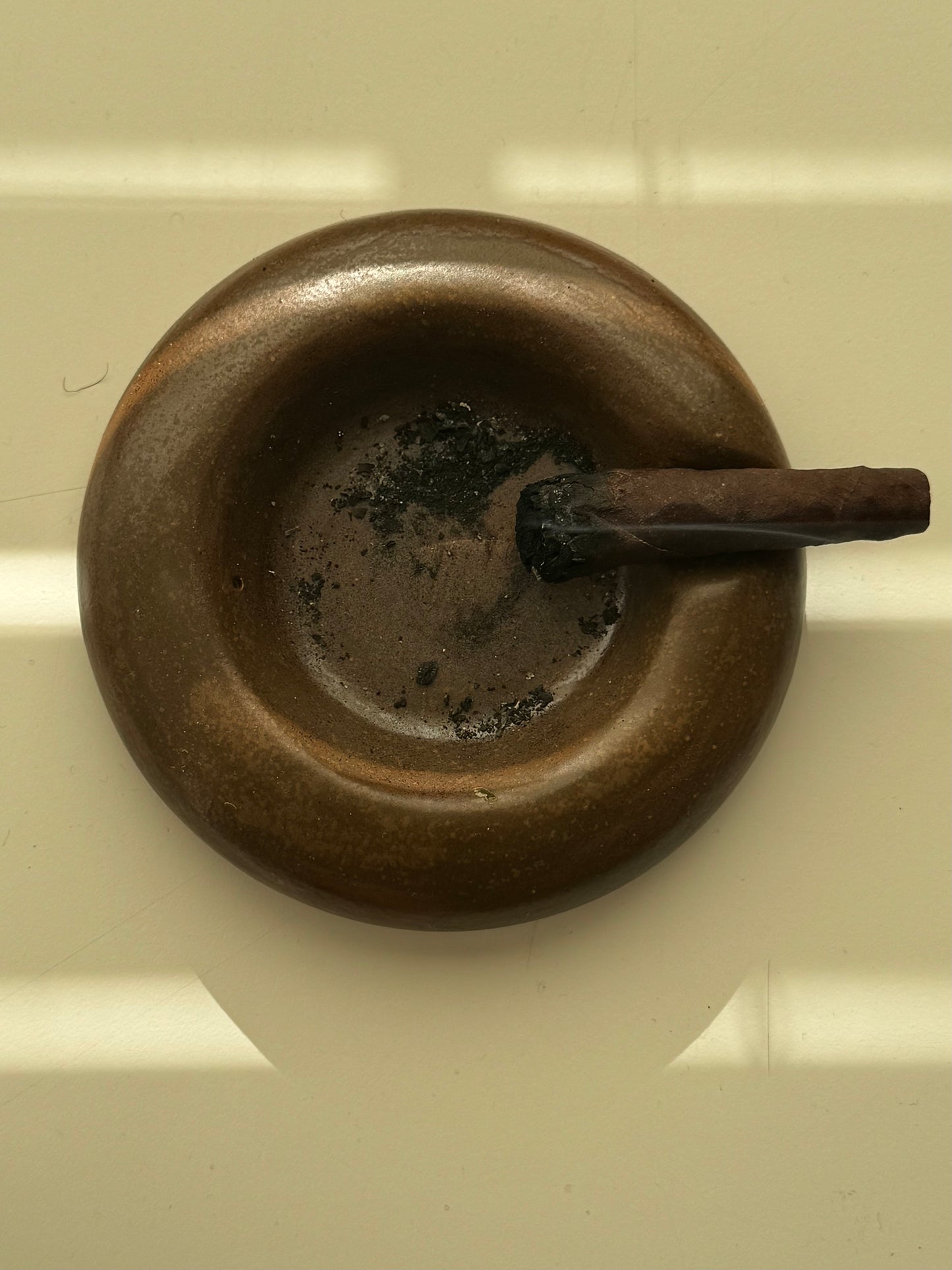 ashtray or incense holder l pottery