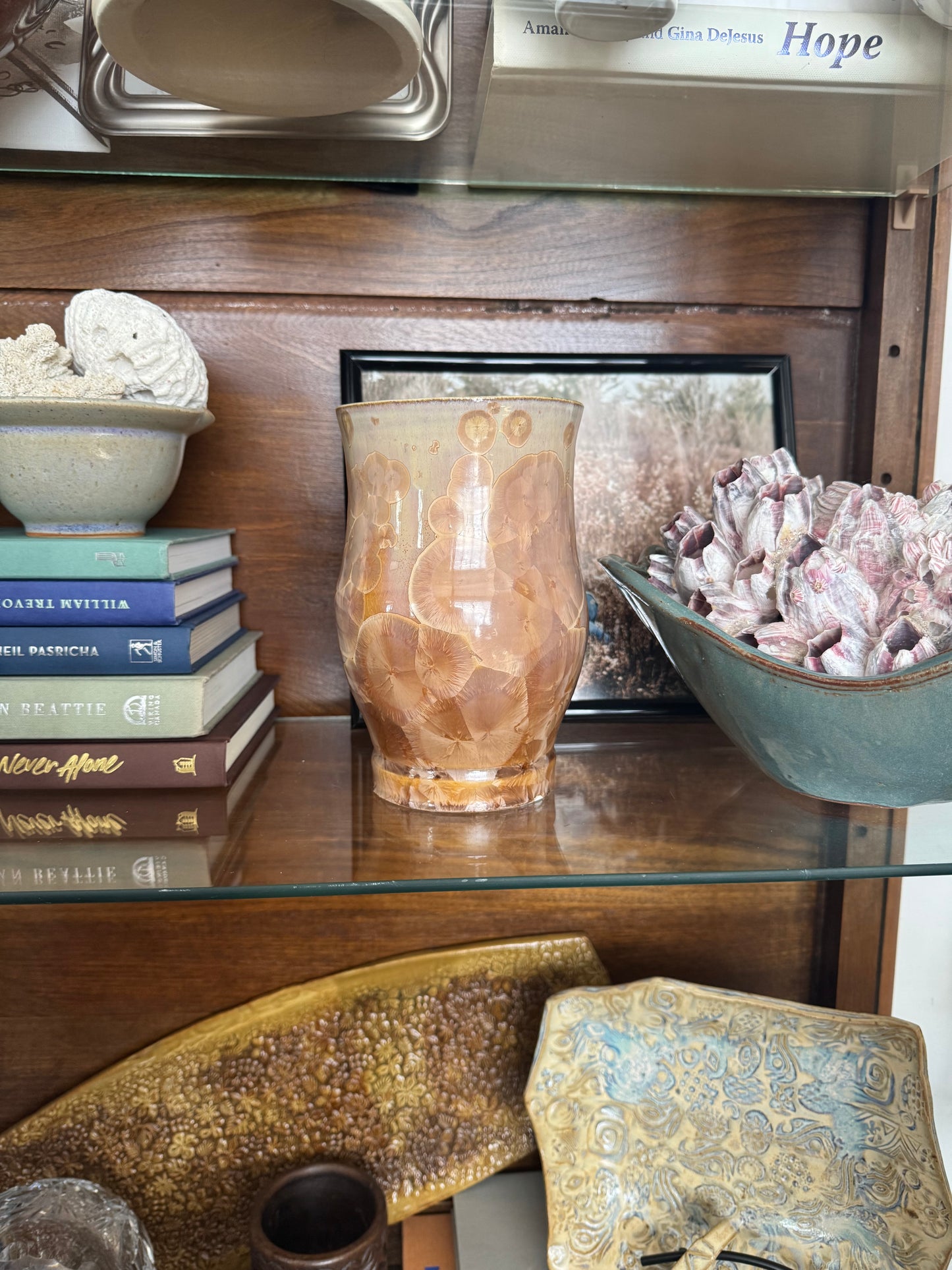 crystalline vase I pottery
