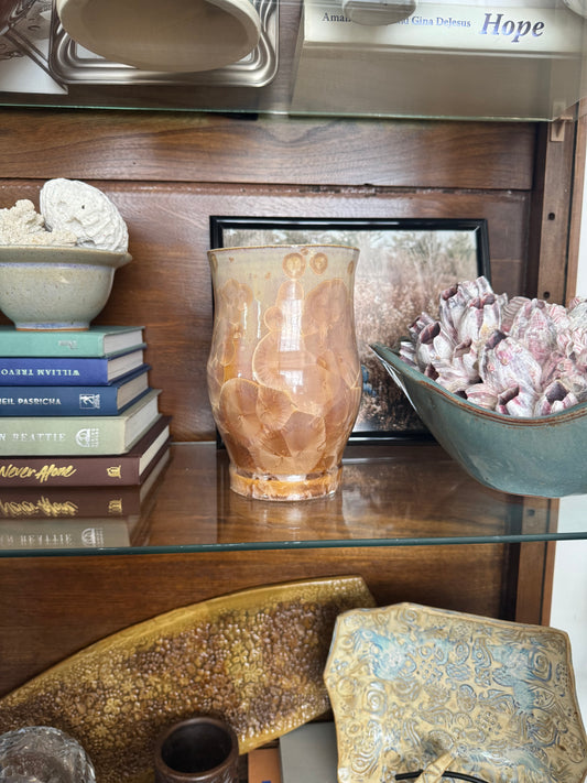 crystalline vase I pottery