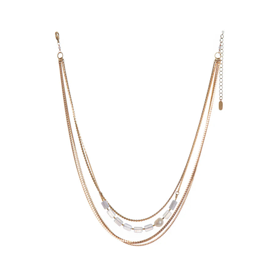 Faunus Necklace | Blue Lace Agate