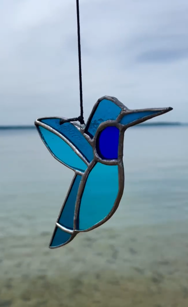 Stained Glass Hummingbird