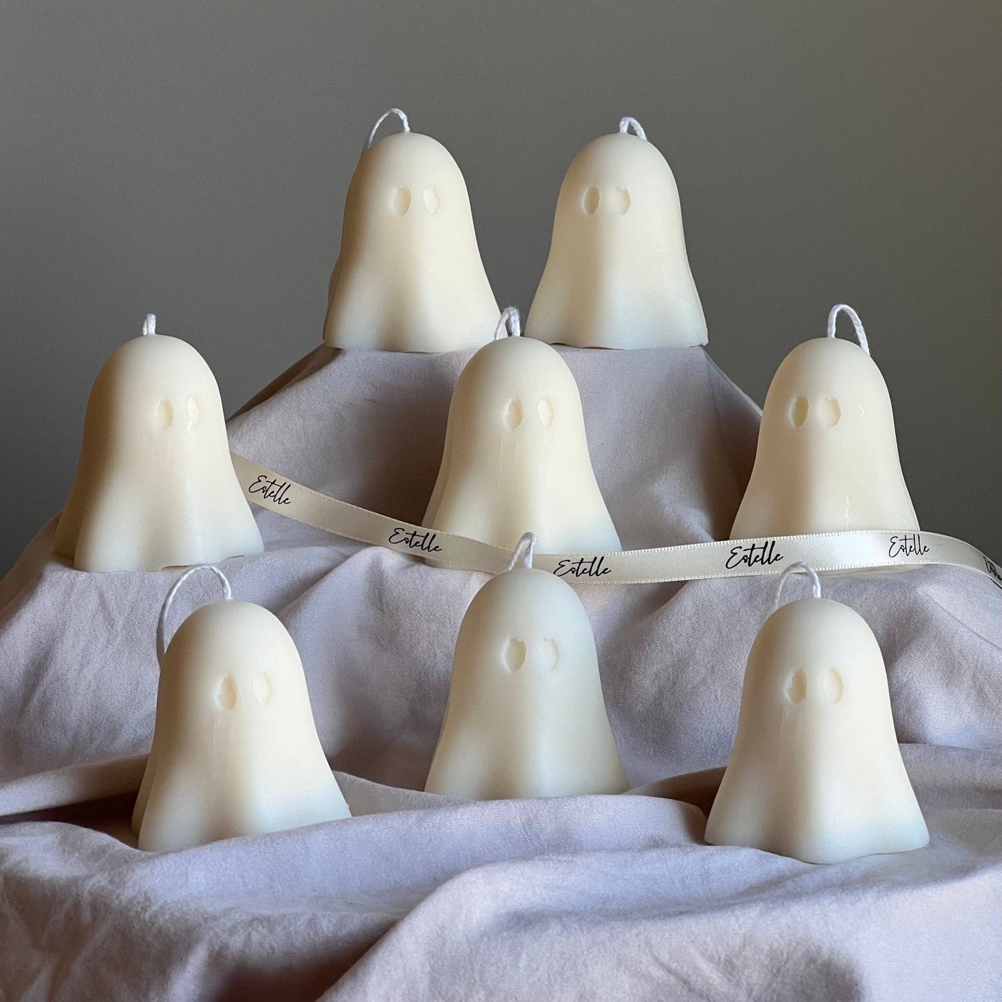 Cute Ghost Candle |  Pumpkin & Caramel