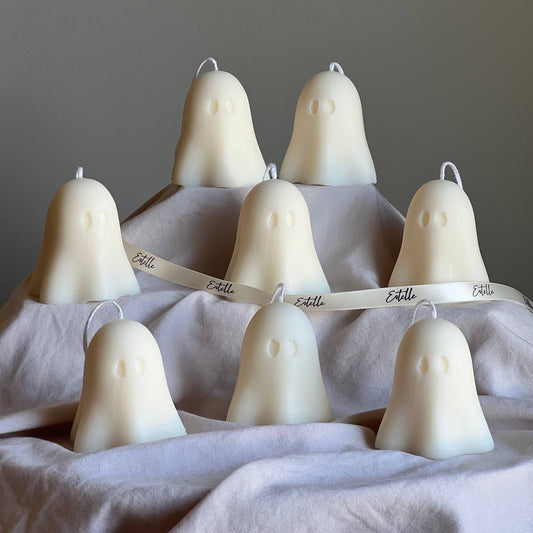 Cute Ghost Candle |  Pumpkin & Caramel