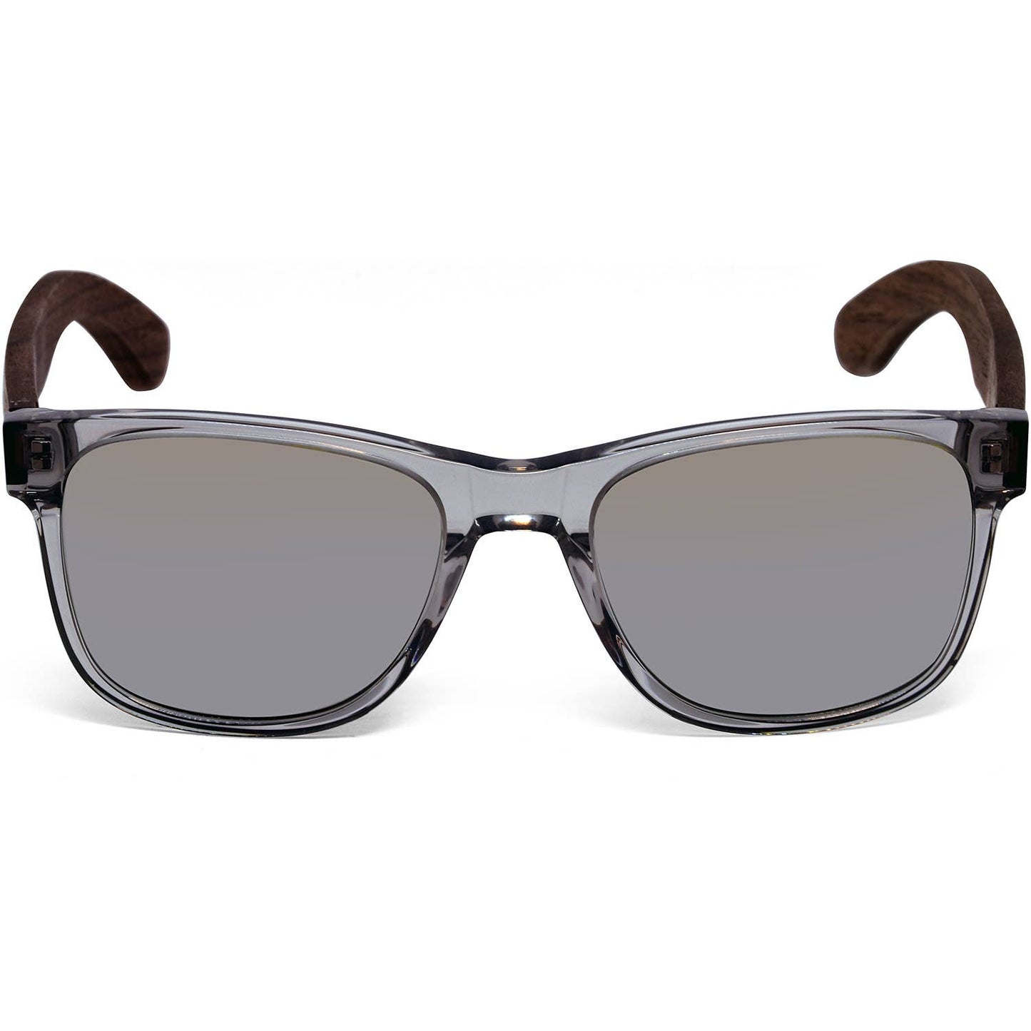 Walnut Sunglasses Transparent Frame