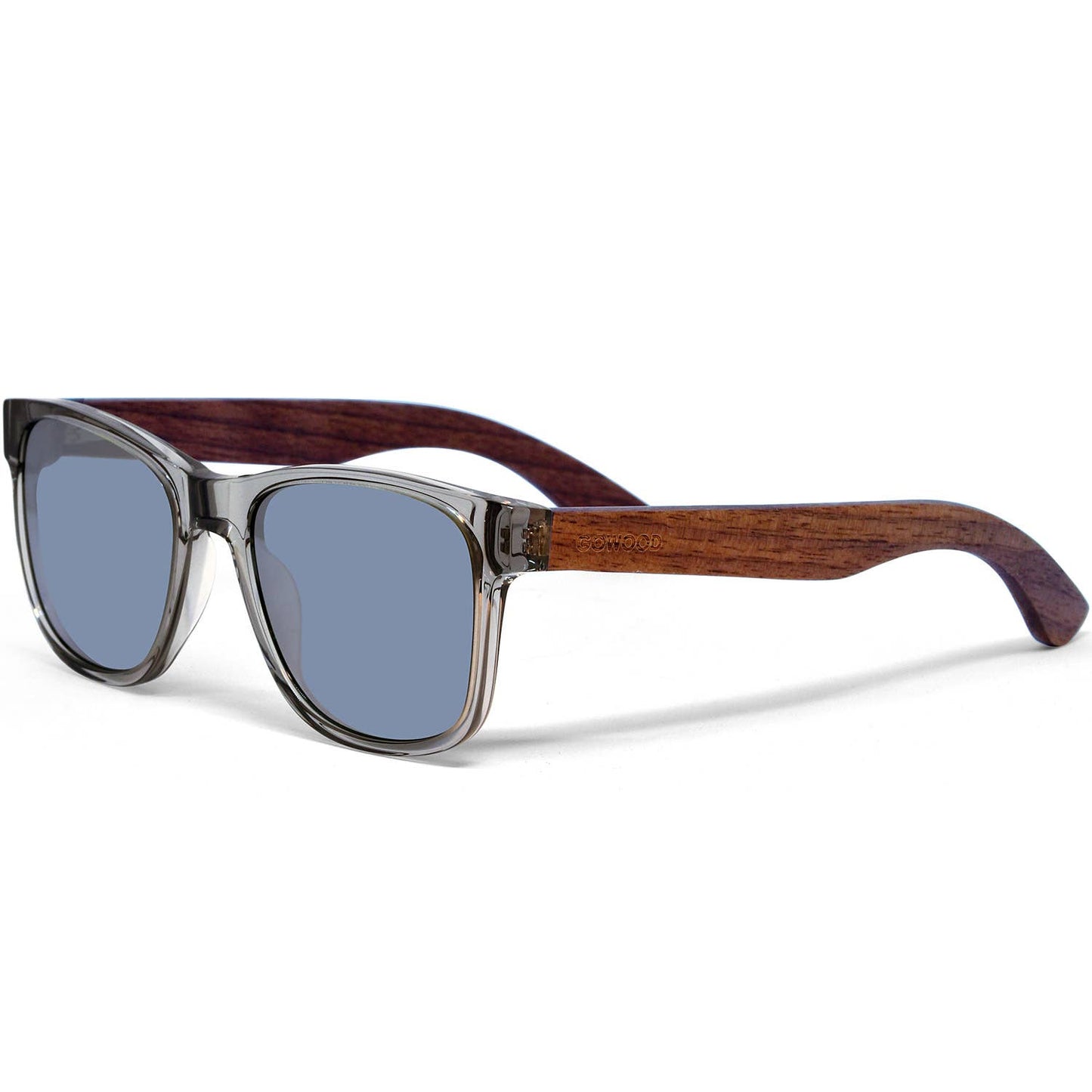 Walnut Sunglasses Transparent Frame