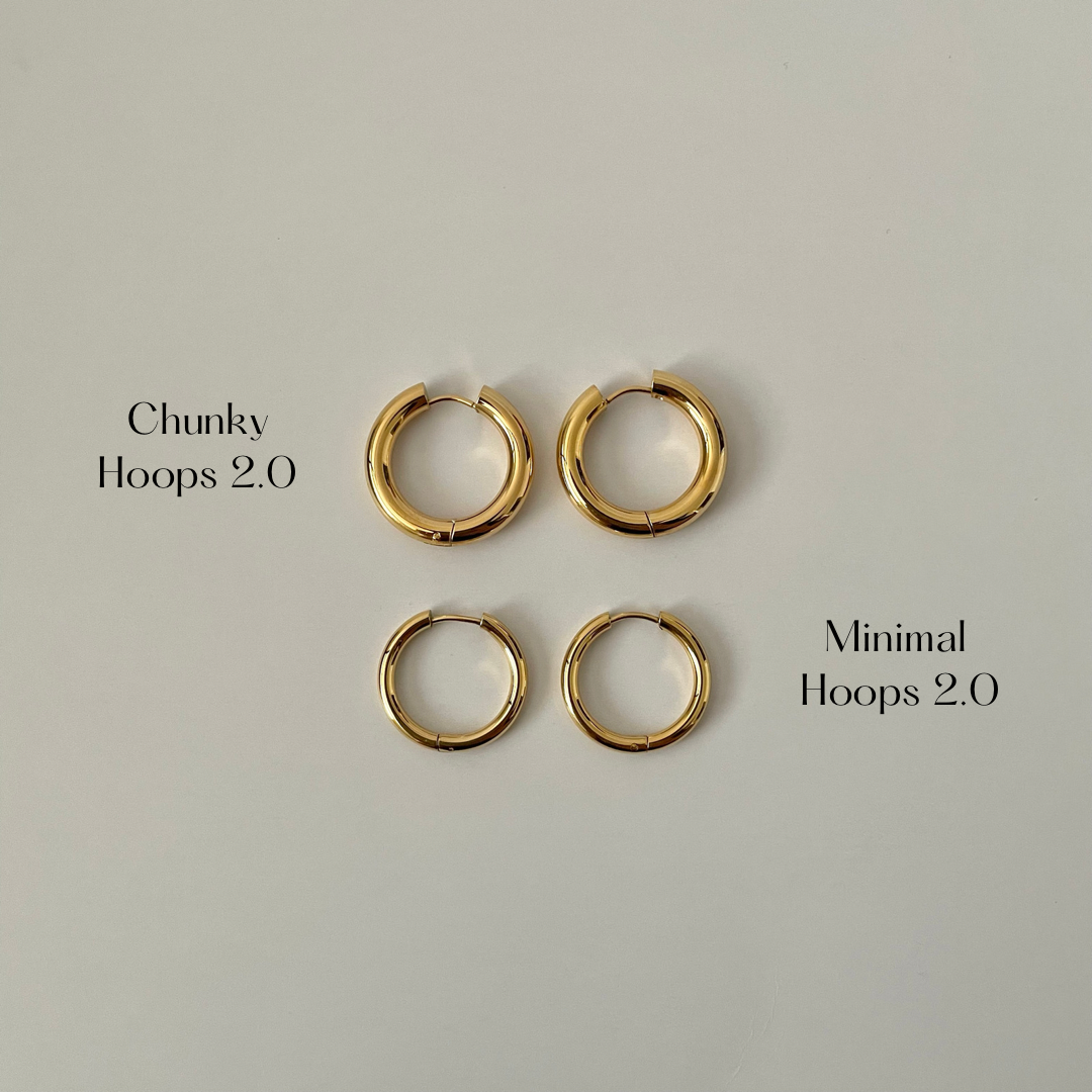 Chunky Hoops | Gold