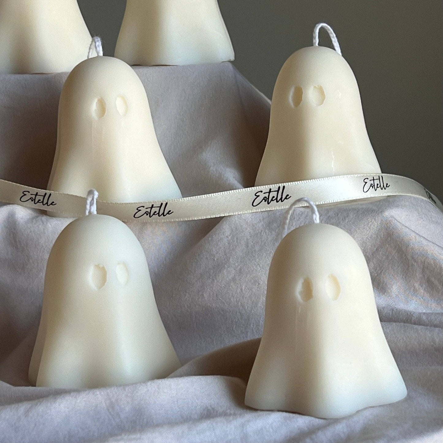 Cute Ghost Candle |  Pumpkin & Caramel