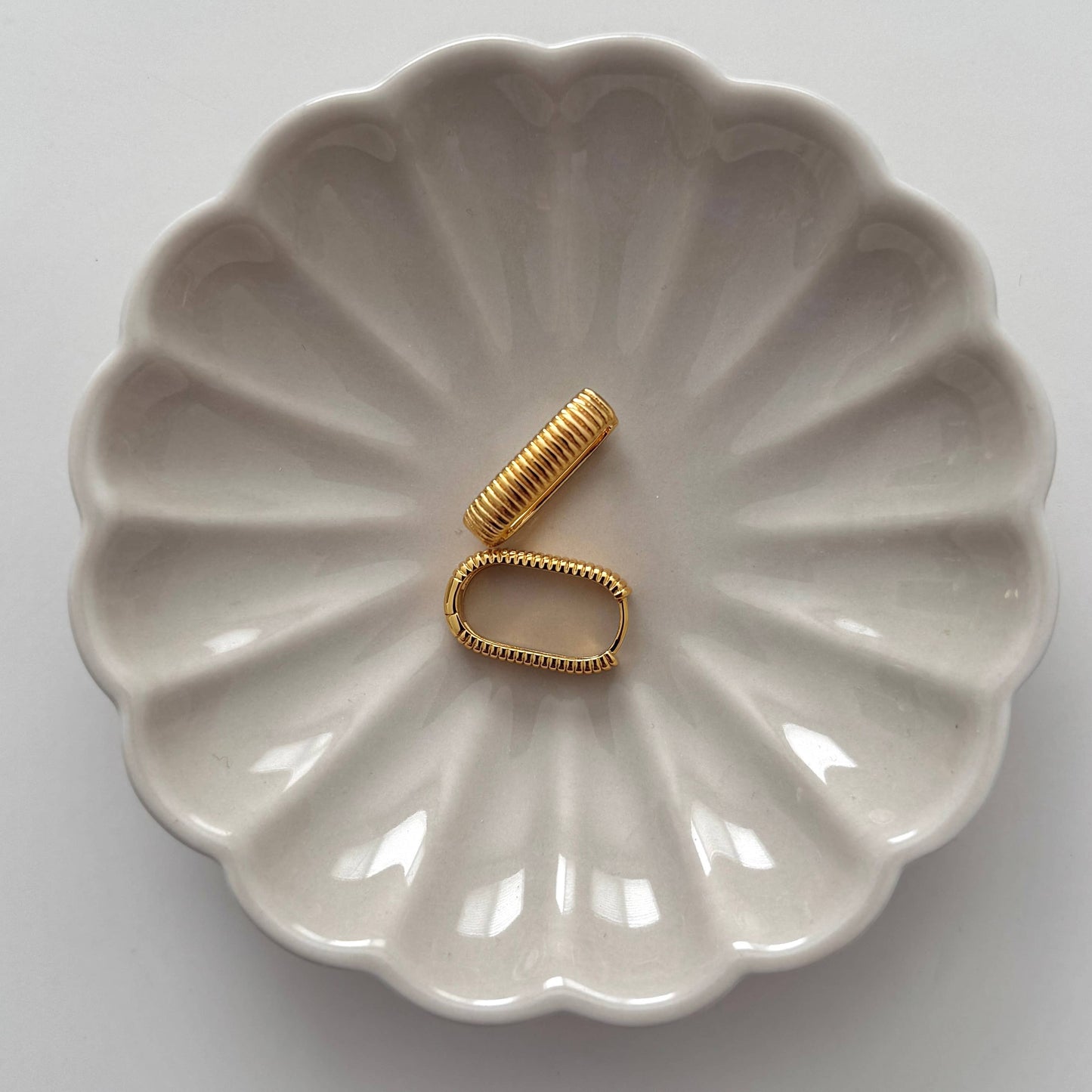 Small Ray Ribbed 2.0 Earrings | Gold