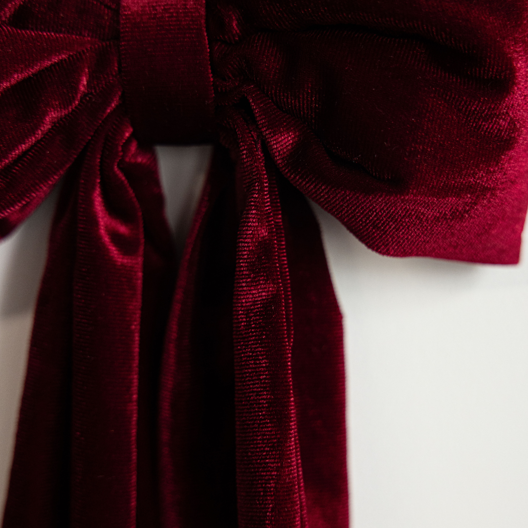 Red Velvet Fabric Bows