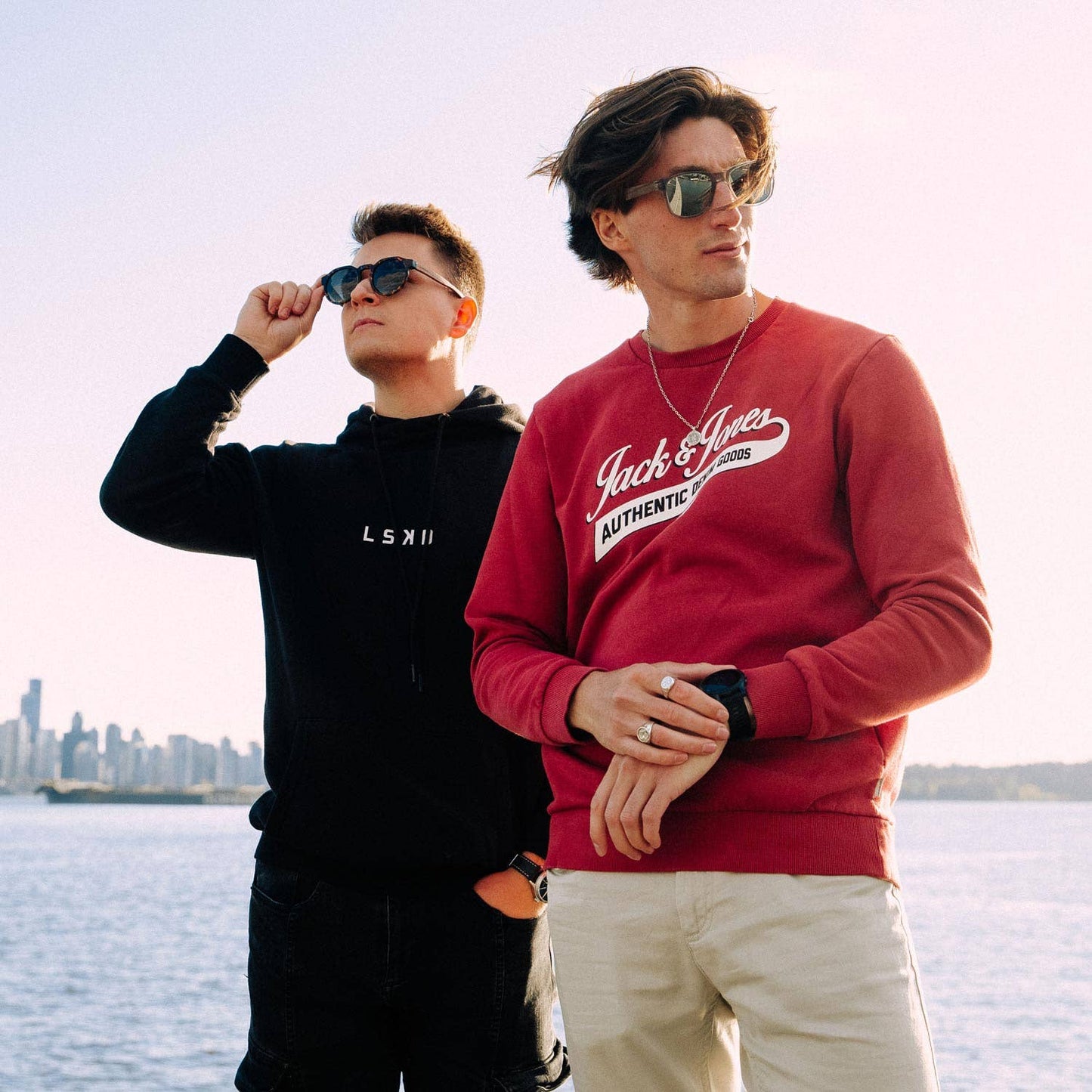 Walnut Sunglasses Transparent Frame