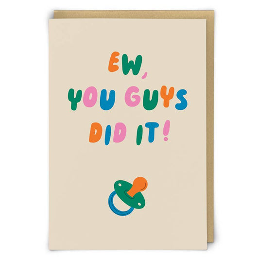 Did It Greeting Card