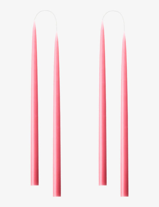 Pastel Rosa Danish Taper Candle 10" Pair