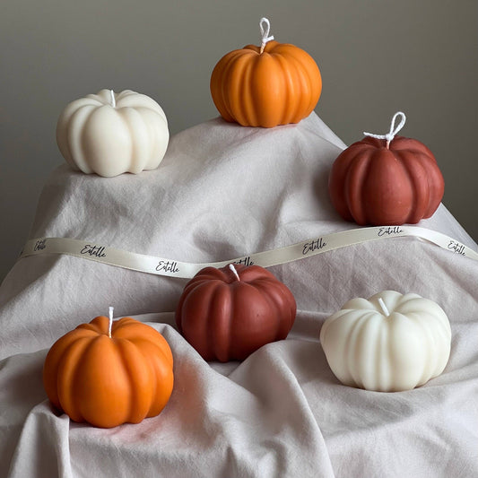 Autumn Pumpkin Candle | White Unscented