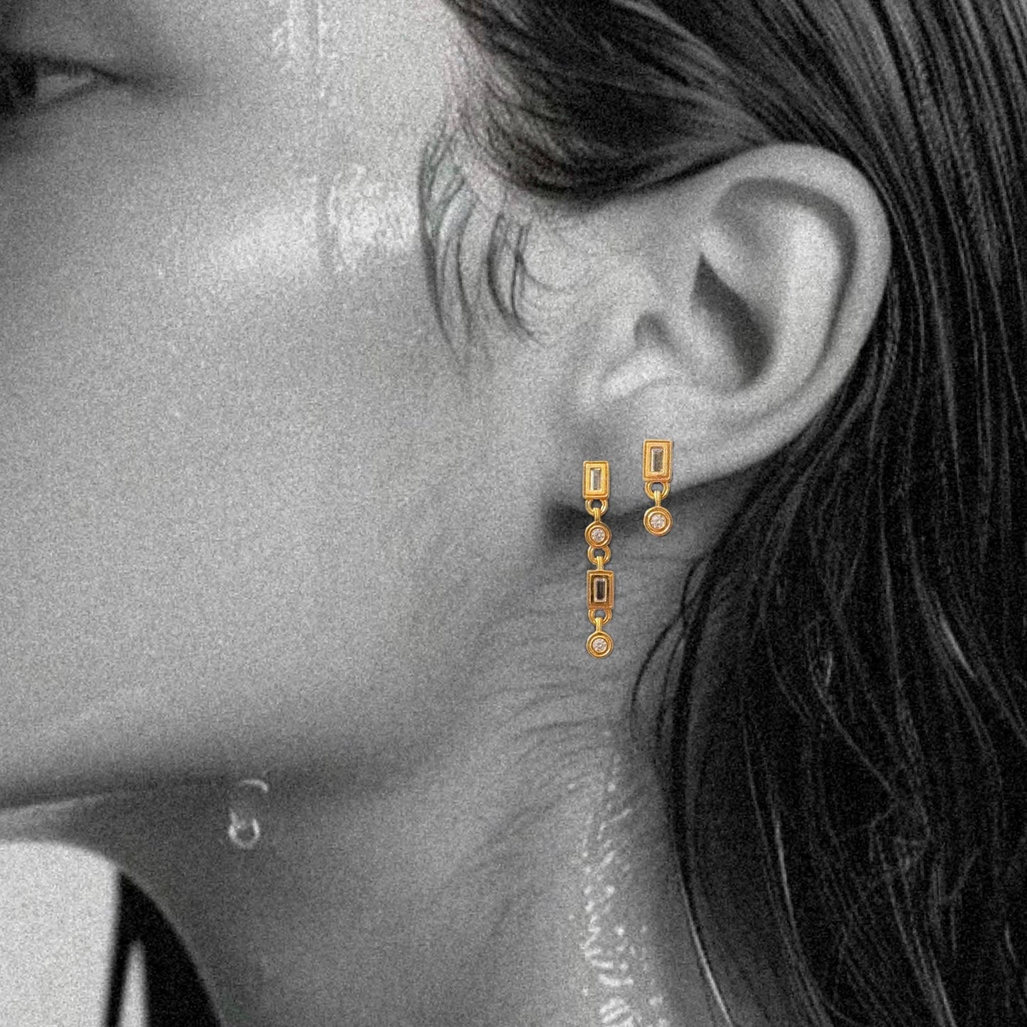 Samra Mini Earrings | Silver