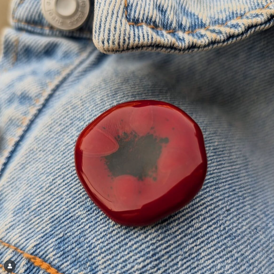 Fused Glass Poppy