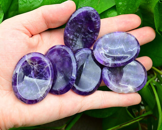 Amethyst Worry Stone