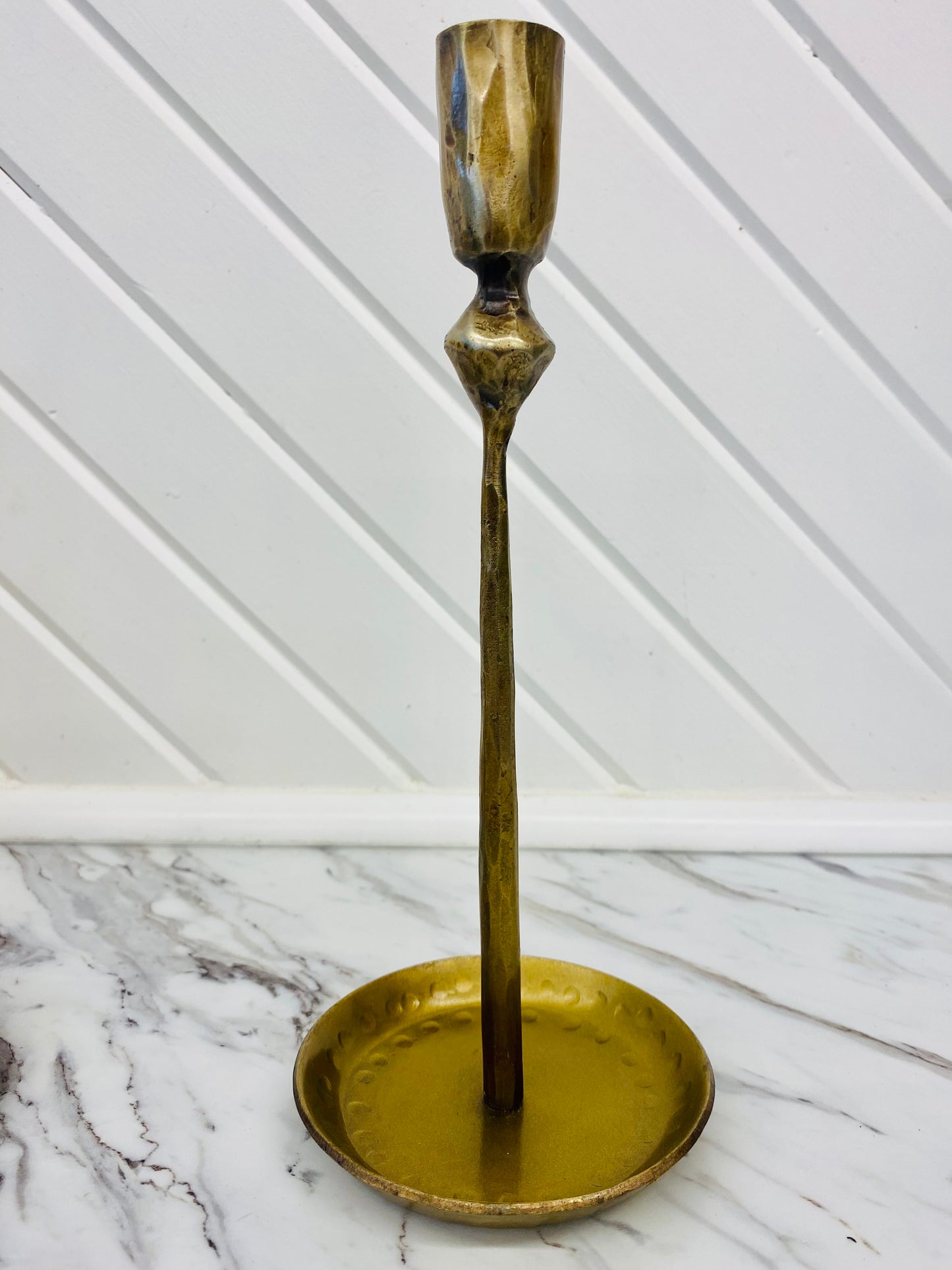 Antique Iron Brass Candle