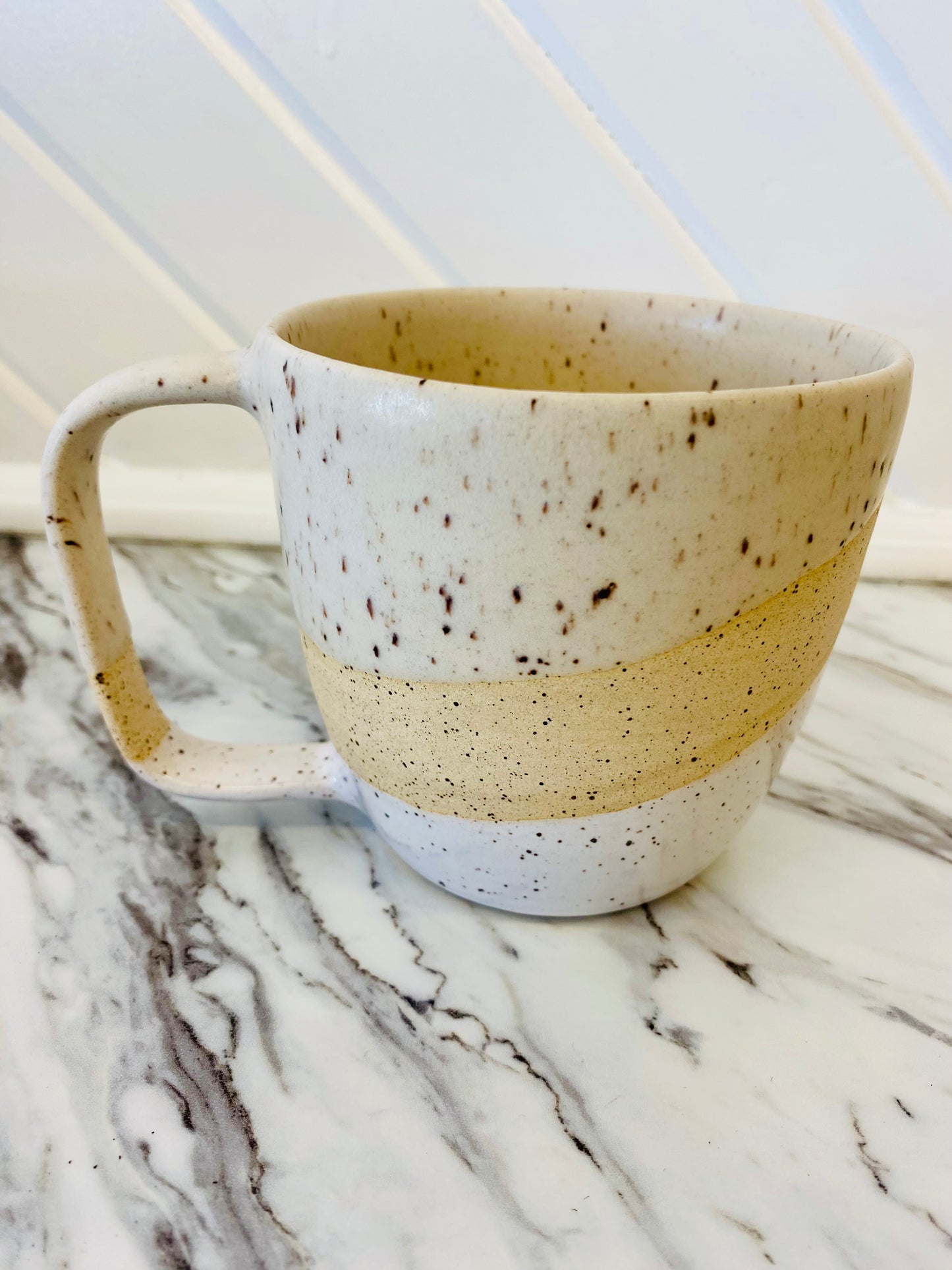 Speckled Taupe Pottery Mug