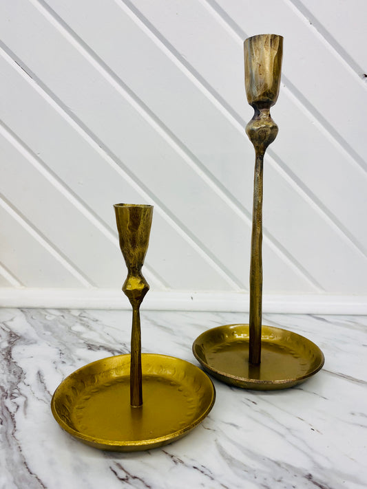 Antique Iron Brass Candle