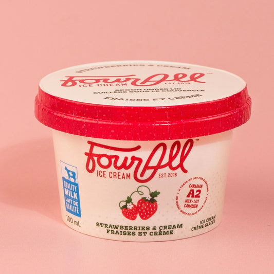 Strawberries & Cream Mini | Ice Cream
