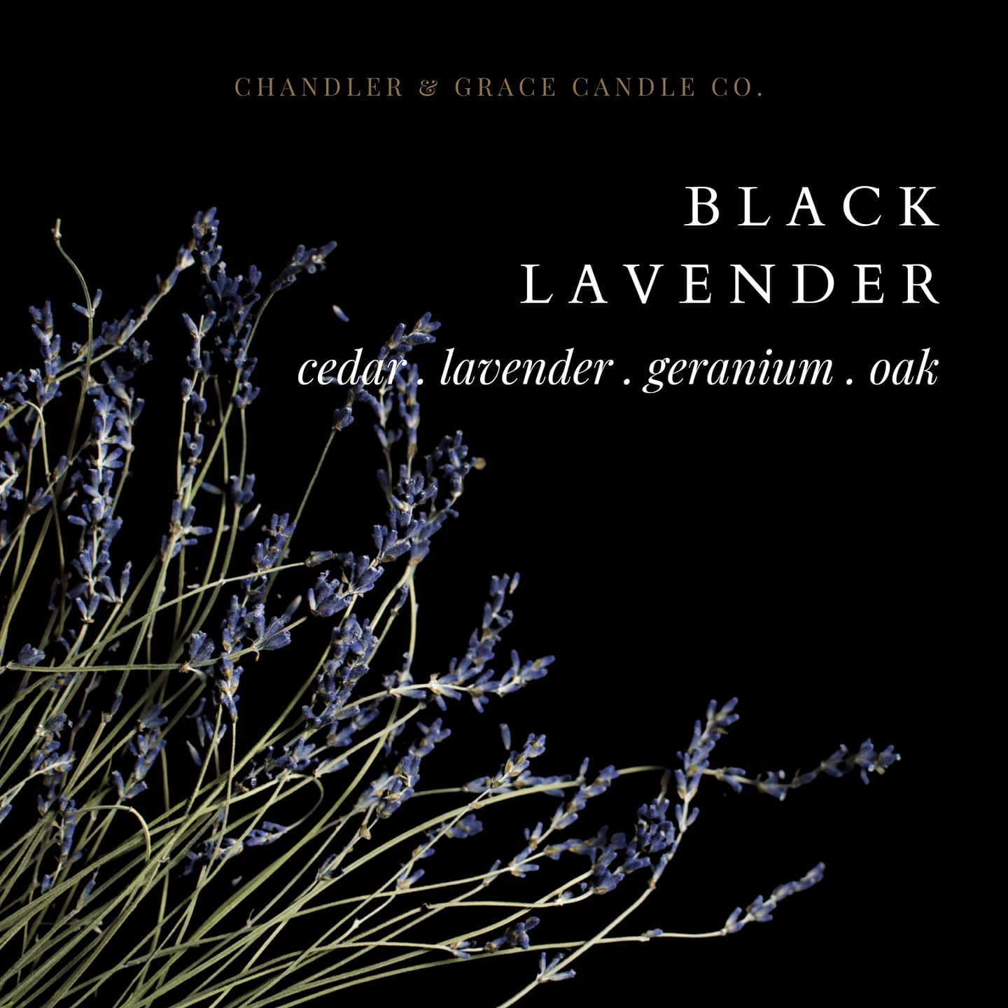 Black Lavender Candle