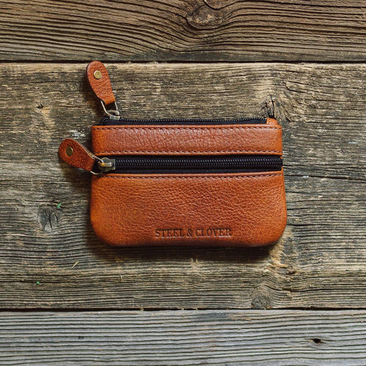 Tangent Leather Coin Pouch