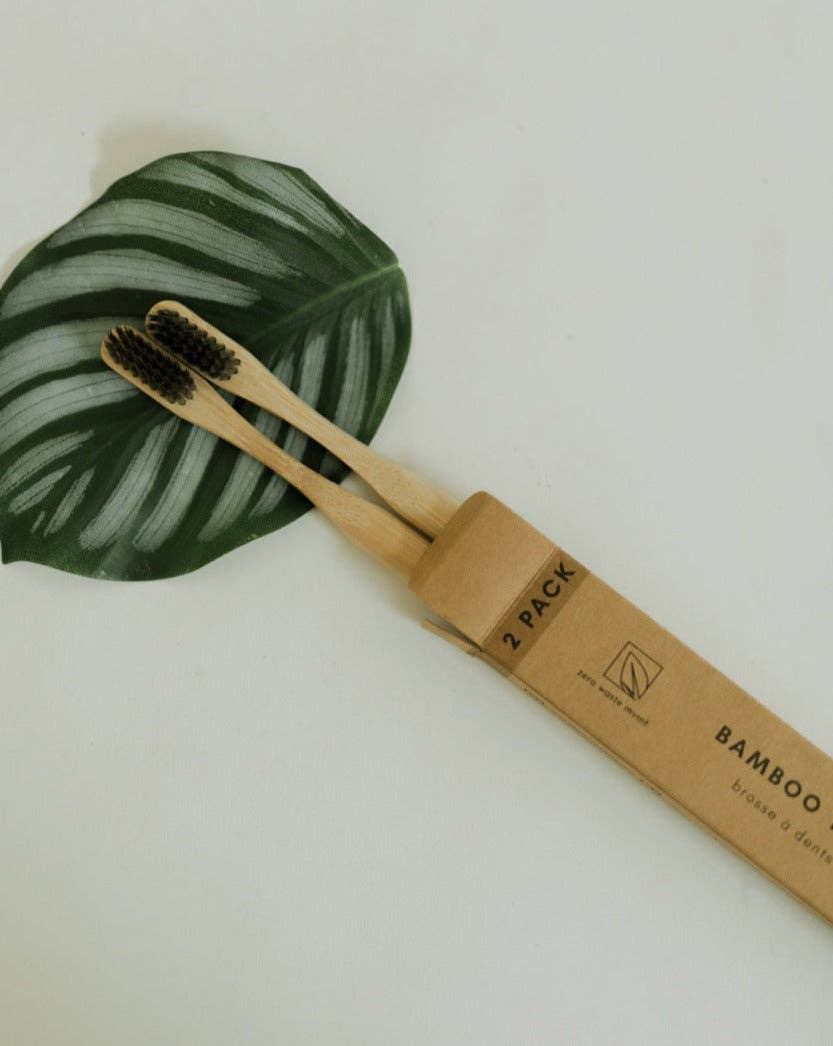 2 Pack Bamboo Toothbrush | Zero Waste, Sustainably Sourced