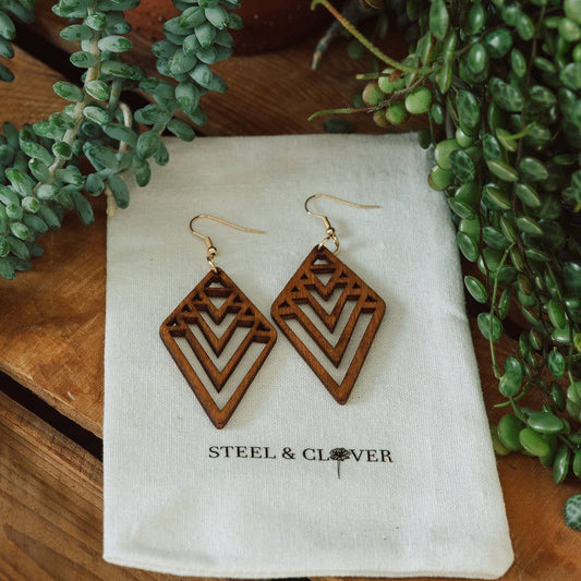 Prospector Wooden Earrings