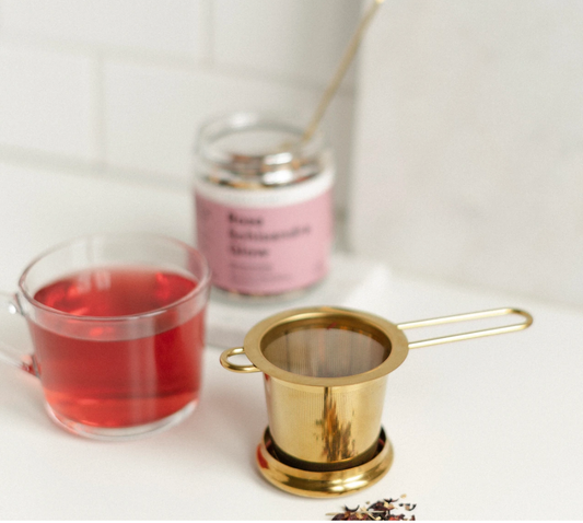 Gold Goddess Tea Strainer