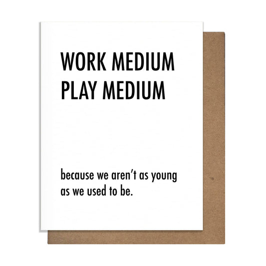 Work Medium - Birthday Card